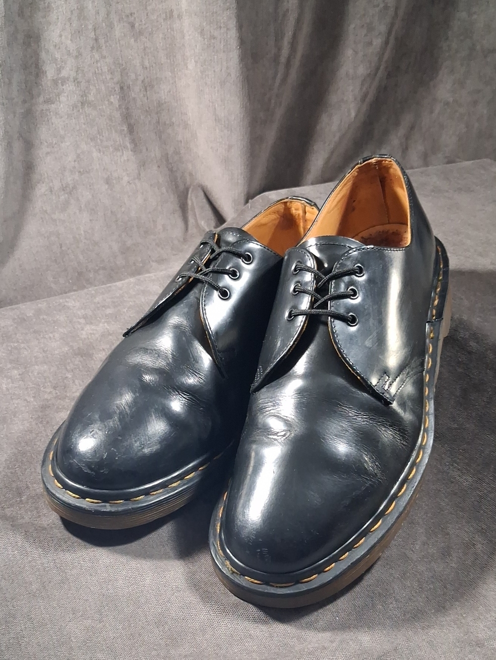 Dr. Martens 1461 Black Smooth Leather Oxfords G UK 10 US 11 Made In England